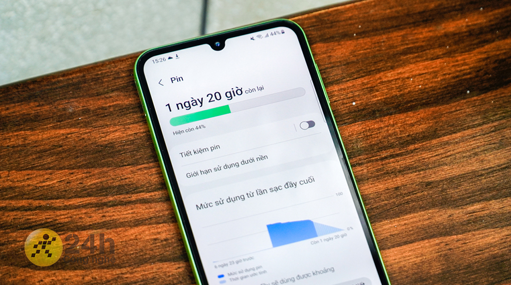 Thời gian sử dụng dài lâu - Samsung Galaxy A24