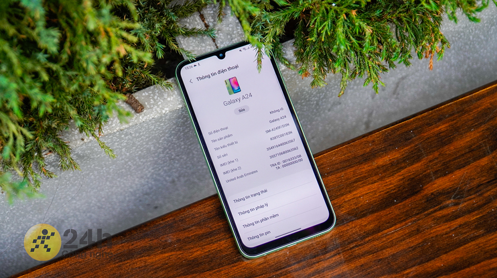 Trang bị chipset nhà MediaTek - Samsung Galaxy A24