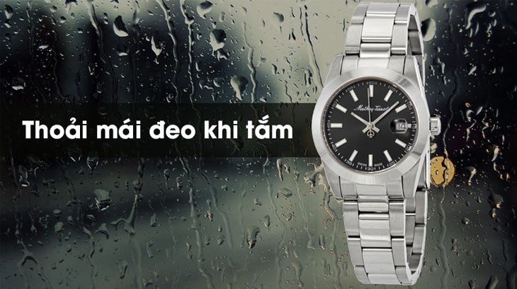 MATHEY TISSOT 30 mm Nữ D450AN có bộ máy bền bỉ và khả năng chống nước cao
