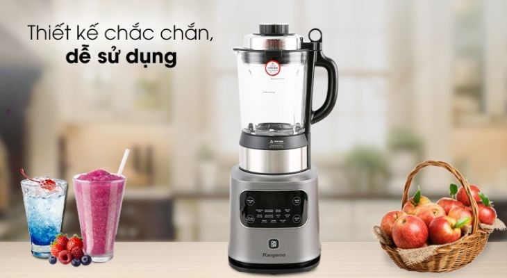 Máy làm sữa hạt Kangaroo KG175HB1 có thiết kế chắc chắn, sang trọng