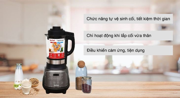 Bảo vệ thiết bị và người dùng với tính năng chỉ hoạt động khi lắp cối vừa thân máy Bảo vệ thiết bị và người dùng với tính năng chỉ hoạt động khi lắp cối vừa thân máy