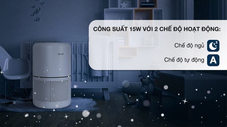 Máy hoạt động với công suất mạnh mẽ 15W thích hợp cho phạm vi phòng khoảng 41m2 Máy hoạt động với công suất mạnh mẽ 15W thích hợp cho phạm vi phòng khoảng 41m2