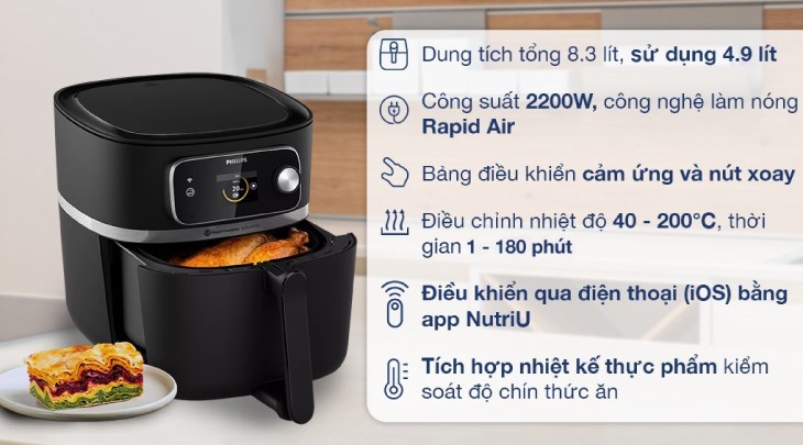 Bạn hãy đọc kỹ hướng dẫn trước khi dùng nồi chiên không dầu Philips HD9880/90 8.3 lít để đảm bảo an toàn trong quá trình nấu ăn Bạn hãy đọc kỹ hướng dẫn trước khi dùng nồi chiên không dầu Philips HD9880/90 8.3 lít để đảm bảo an toàn trong quá trình nấu ăn