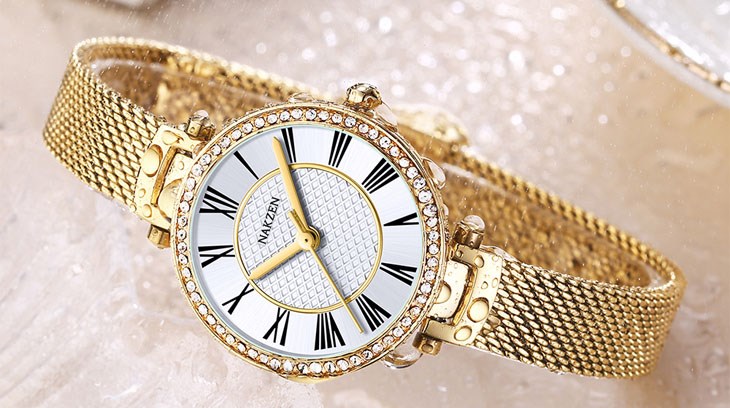 Đồng hồ Nakzen Hoa & Gió 28 mm Nữ SS8424LD-7N3 dễ dàng lau chùi, luôn giữ được vẻ sáng bóng