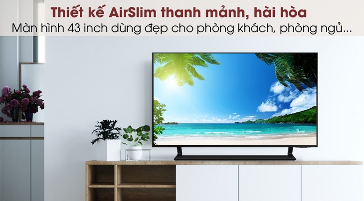 Smart Tivi QLED 4K 43 inch Samsung QA43Q65A Smart Tivi QLED 4K 43 inch Samsung QA43Q65A sở hữu màn hình 43 inch với thiết kế AirSlim thanh mảnh