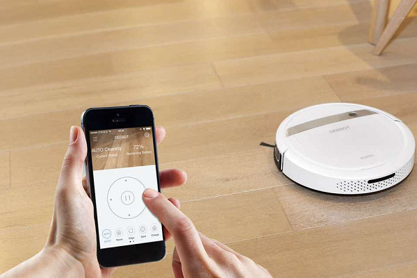 Các thiết bị robot hiện nay đều được trang bị app điều khiển từ xa