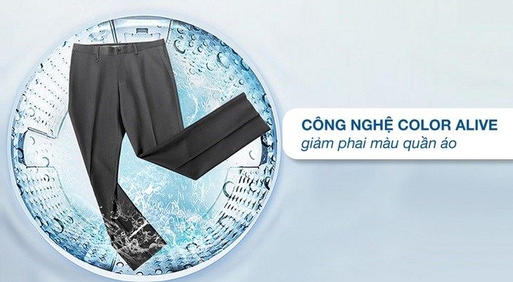 Công nghệ COLOR ALIVE tăng cường khả năng bảo vệ quần áo trong suốt quá trình giặt
