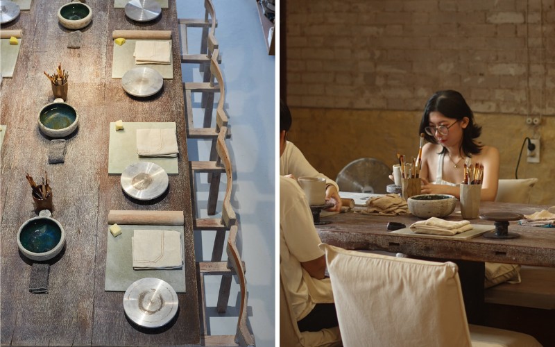 Gốm Sài Gòn là một không gian làm gốm cực kỳ bình yên và tĩnh lặng giữa lòng Sài Gòn