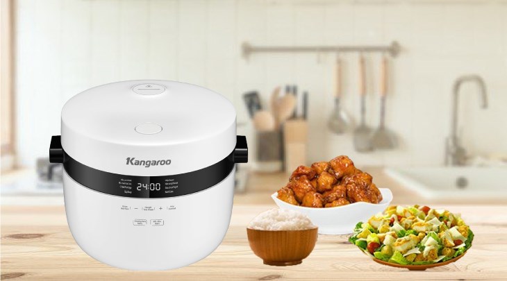 Nồi cơm điện tử Kangaroo 1.8 lít KG18DR9 cho ra hương vị của cơm được giữ nguyên, dẻo, trọn vị