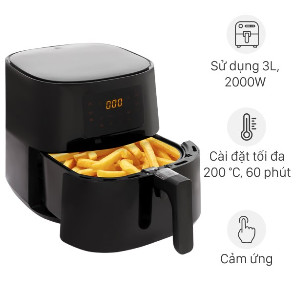 Nồi chiên không dầu Philips HD9270/90 6.2 lít