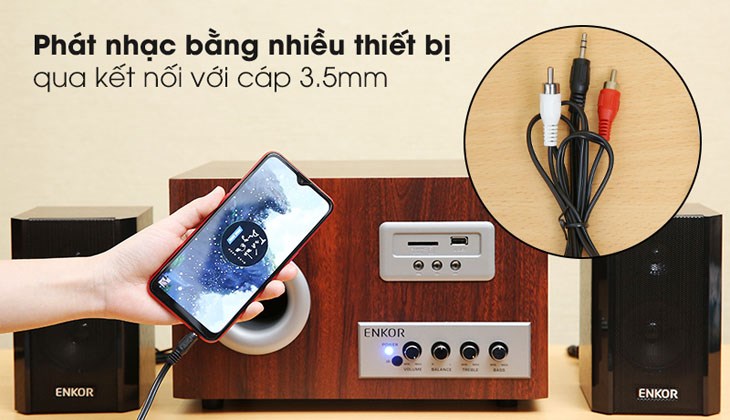Bạn có thể kết nối loa với nhiều thiết bị khác để phát nhạc