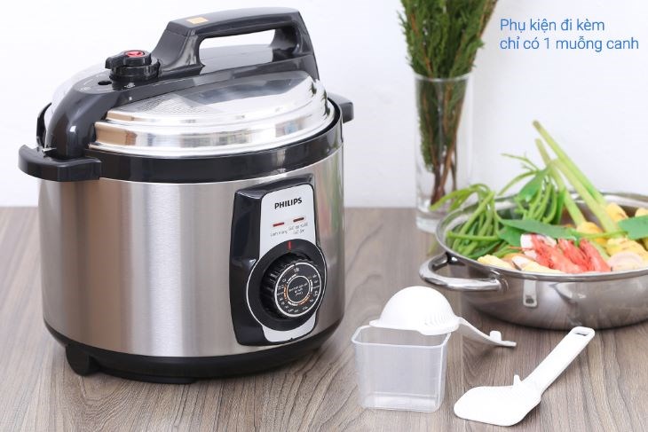 Nồi áp suất điện Philips HD2103/66 5 lít Nồi áp suất điện Philips HD2103/66 5 lít