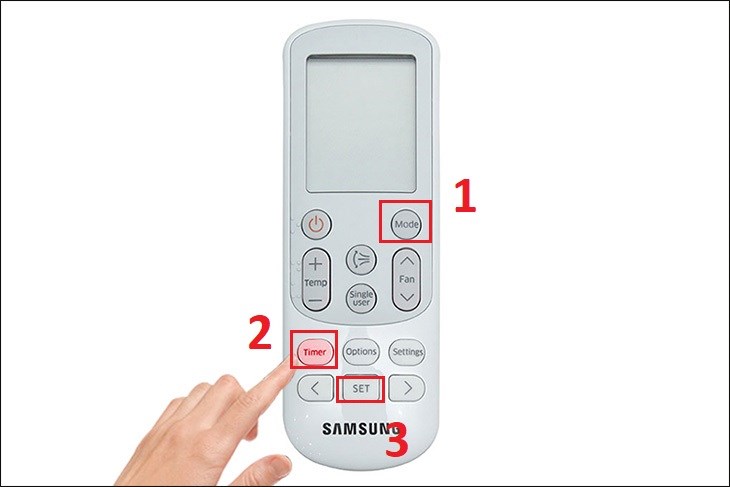 Bạn nhấn nút Mode, chọn nút Timer khoảng 3 lần và nhấn nút SET để kích hoạt chế độ Good Sleep