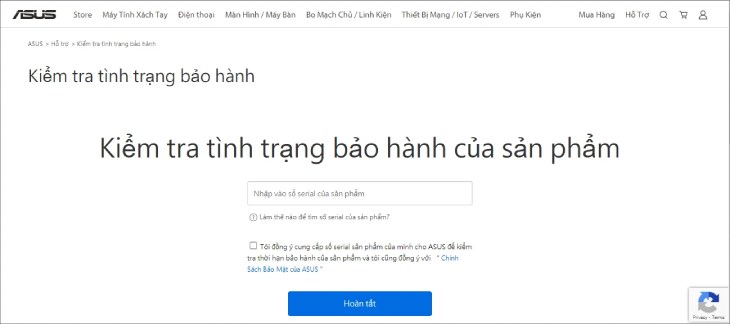 Bạn truy cập vào website chính thức của Asus Bạn truy cập vào website chính thức của Asus
