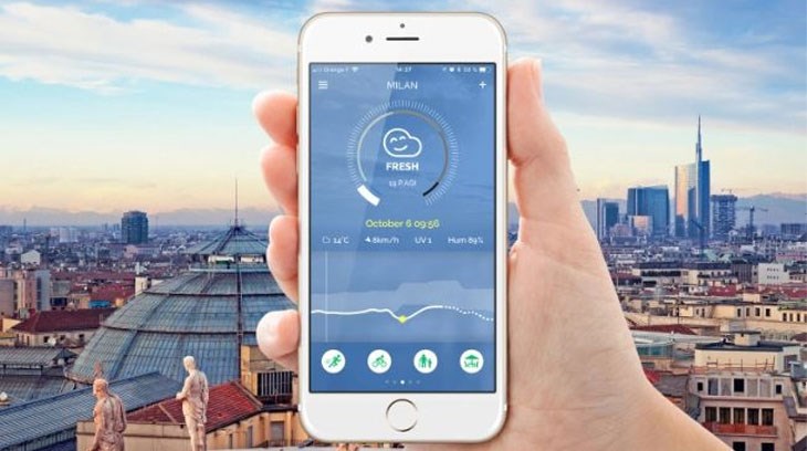 Hiển thị chất lượng không khí có thể nhanh chóng kiểm tra chất lượng không khí quanh bạn