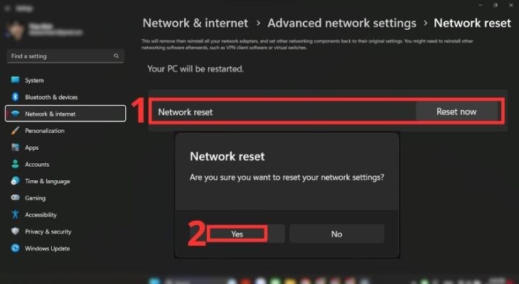 Người dùng chọn Yes để kết thúc quá trình Người dùng chọn Yes để kết thúc quá trình