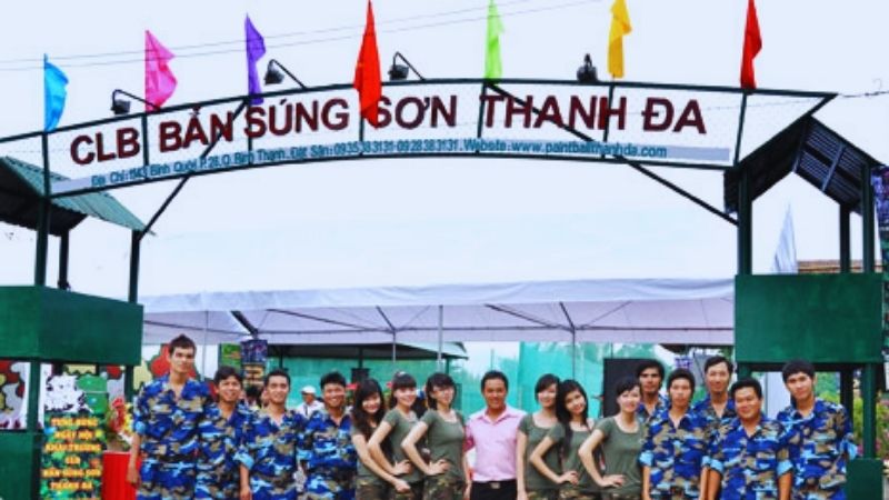 Người chơi check-in tại CLB Súng sơn Thanh Đa