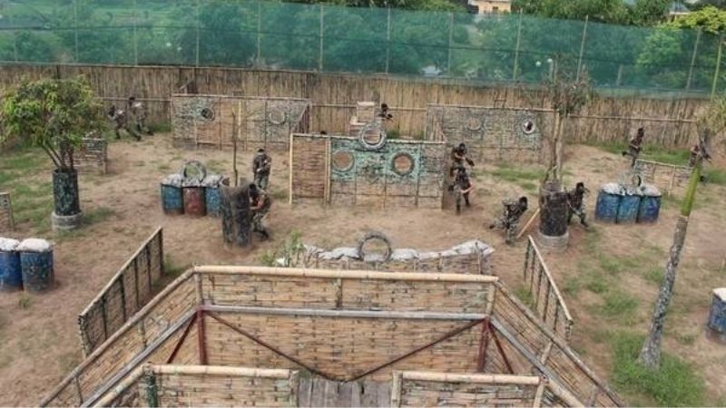 Một trong các trận địa tại Trung tâm giáo dục Quốc Phòng