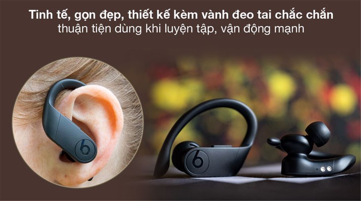 Tai nghe Bluetooth True Wireless Beats Powerbeats Pro có vẻ ngoài rất tinh tế và phong cách Tai nghe Bluetooth True Wireless Beats Powerbeats Pro có vẻ ngoài rất tinh tế và phong cách