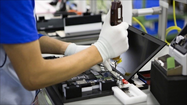 Laptop bị lỗi trong quá trình sản xuất 