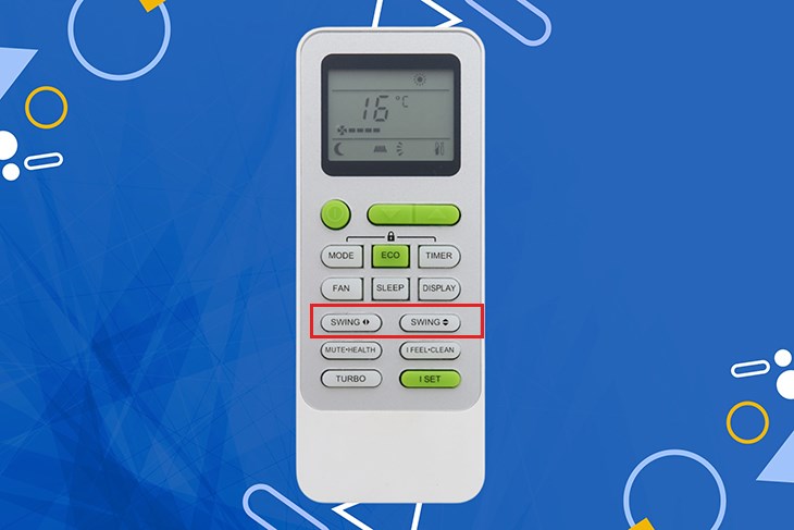Điều chỉnh hướng gió, bạn nhấn nút SWING trên remote