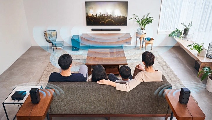 Công nghệ Dolby Digital giúp bộ loa thanh Sony cho chất lượng âm thanh vòm rõ nét và mạnh mẽ Công nghệ Dolby Digital giúp bộ loa thanh Sony cho chất lượng âm thanh vòm rõ nét và mạnh mẽ