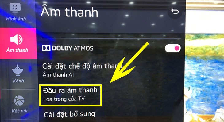 Điều chỉnh lại cấu hình đầu ra âm thanh trên tivi LG để khắc phục tình trạng bị mất âm thanh