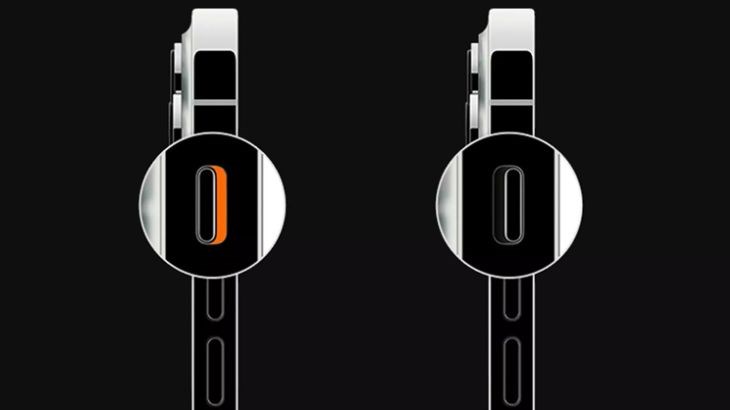 Nút Action (tác vụ) trên Phone 15 Pro Max là nút trạng thái rắn nhạy cảm với lực