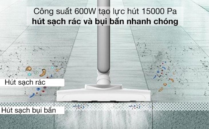 Lực hút máy hút bụi cầm tay Deerma DX700 lên đến 15000Pa mạnh mẽ, giúp bạn vệ sinh nhà cửa nhanh chóng Lực hút máy hút bụi cầm tay Deerma DX700 lên đến 15000Pa mạnh mẽ, giúp bạn vệ sinh nhà cửa nhanh chóng
