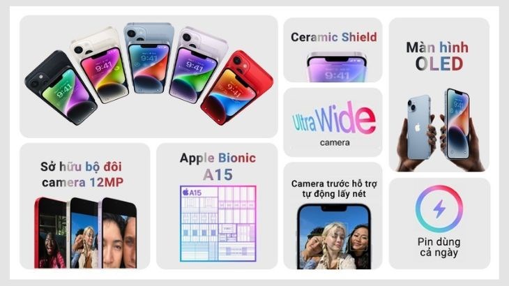 iPhone 14 sở hữu ngoại hình đẹp và cấu hình mạnh mẽ