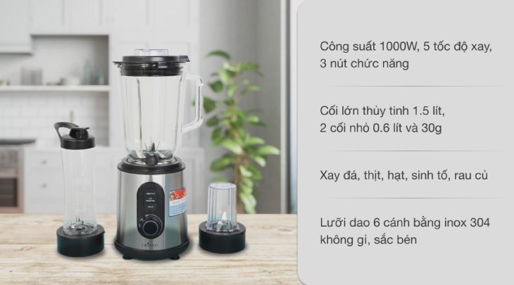 Máy xay sinh tố đa năng Crystal TB-6810A có mức giá 1.985.000 VNĐ (cập nhật 09/2023, có thể thay đổi theo thời gian) phù hợp với mọi gia đình