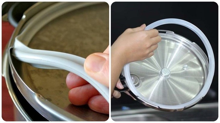 Không vệ sinh vòng cao su trên nắp Không vệ sinh vòng cao su trên nắp