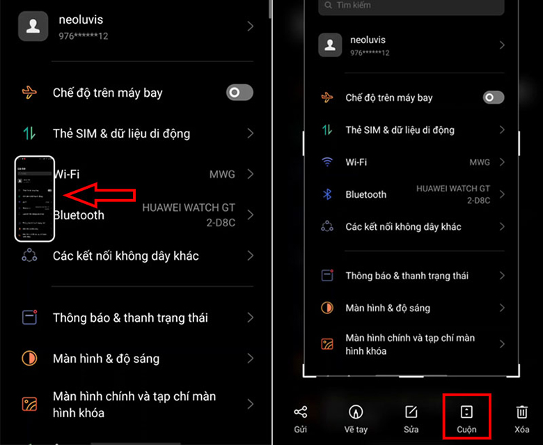 Tính năng chụp màn hình dài trên điện thoại OPPO còn được gọi là chụp cuộn trang 