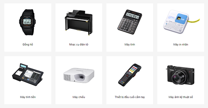 Những sản phẩm đa dạng mà Casio sản xuất 