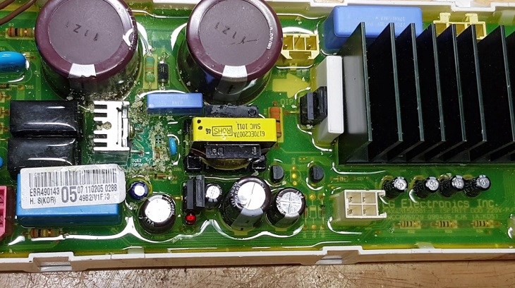 Bo mạch máy giặt LG bị lỗi