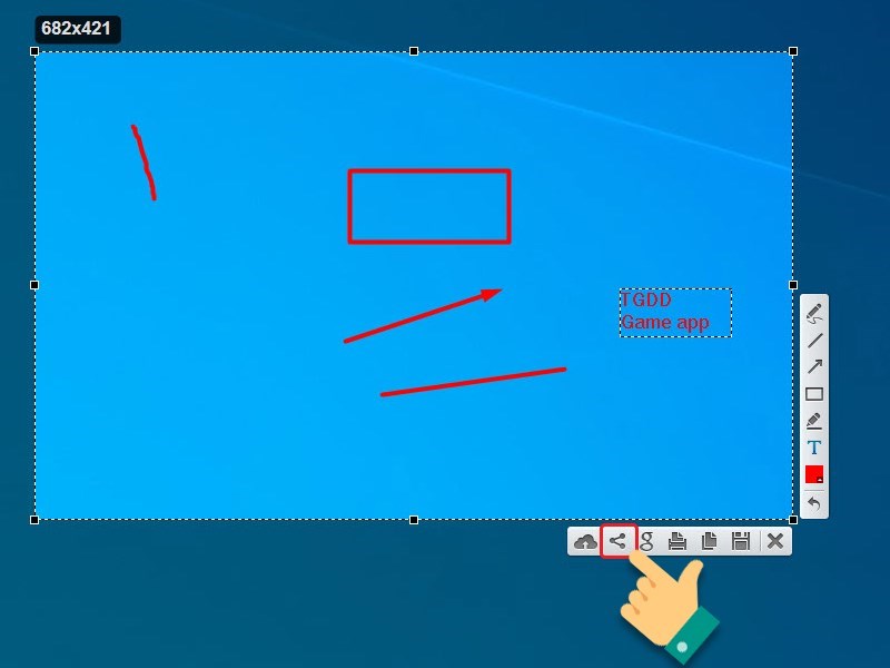 Bạn nhấn phím PrtSc rồi kéo thả chuột để chụp màn hình Bạn nhấn phím PrtSc rồi kéo thả chuột để chụp màn hình