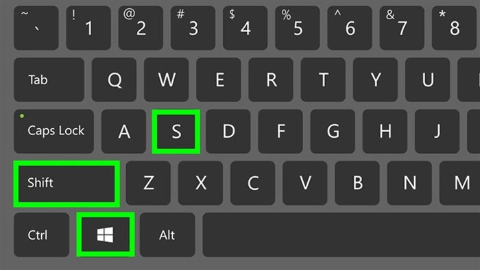 Bạn nhấn tổ hợp phím Windows + shift + S rồi di chuột chọn khu vực muốn chụp Bạn nhấn tổ hợp phím Windows + shift + S rồi di chuột chọn khu vực muốn chụp