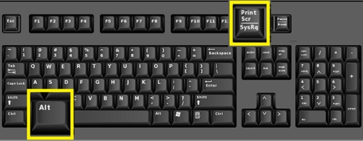 Nhấn tổ hợp phím Alt + PrtSc Nhấn tổ hợp phím Alt + PrtSc