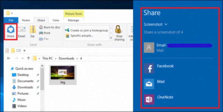 Cửa sổ hiện ra để có thể chia sẻ trực tiếp ảnh chụp màn hình lên mọi nền tảng Cửa sổ hiện ra để có thể chia sẻ trực tiếp ảnh chụp màn hình lên mọi nền tảng