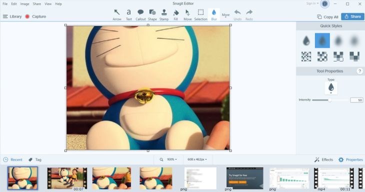 Bạn có thể chọn File > Save để lưu lại ảnh chụp Bạn có thể chọn File > Save để lưu lại ảnh chụp