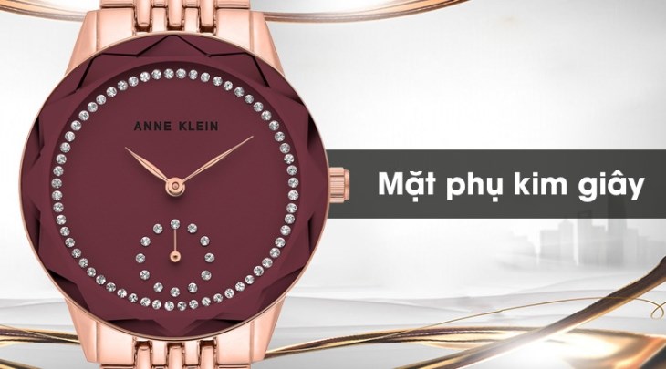 Đồng hồ ANNE KLEIN 34 mm Nữ AK/3506MVRG có giá khoảng 3 triệu đồng Đồng hồ ANNE KLEIN 34 mm Nữ AK/3506MVRG có giá khoảng 3 triệu đồng