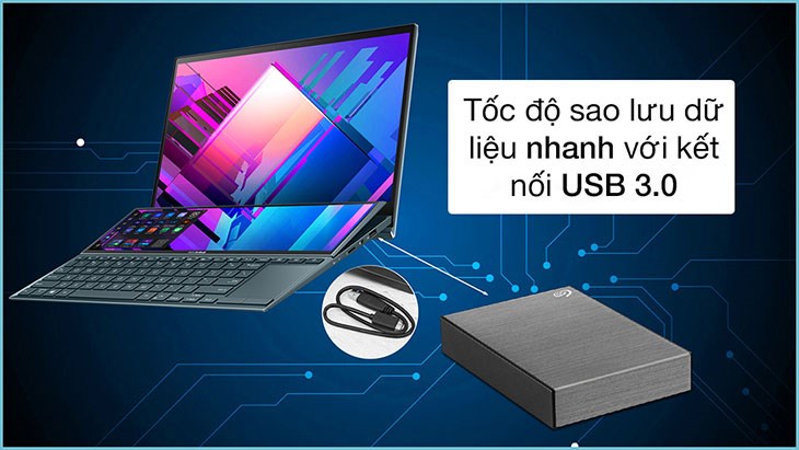 Ổ cứng di động HDD 2TB Seagate One Touch STKY2000404 Xám sở hữu dung lượng lớn, tốc độ truyền tải tốt cùng thiết kế năng động Ổ cứng di động HDD 2TB Seagate One Touch STKY2000404 Xám sở hữu dung lượng lớn, tốc độ truyền tải tốt cùng thiết kế năng động