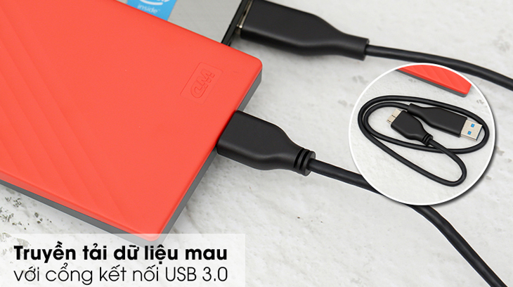 Ổ cứng di động HDD 1TB WD My Passport G0010BRD/ BBL kết nối laptop, máy tính để bàn qua cổng USB 3.0 tiện lợi Ổ cứng di động HDD 1TB WD My Passport G0010BRD/ BBL kết nối laptop, máy tính để bàn qua cổng USB 3.0 tiện lợi